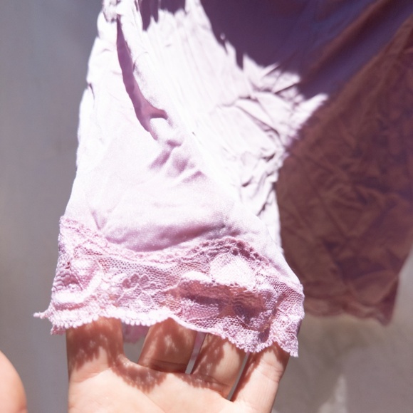 vintage pink bloomer shorts size small hers bloomers w/ lace trim - Picture 6 of 6